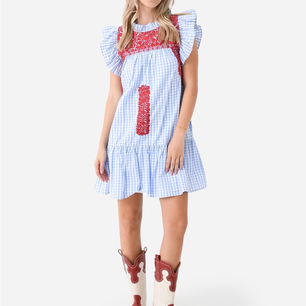 J. MARIE
WOMEN'S THE REBEL RUFFLE NECK DRESS NWT